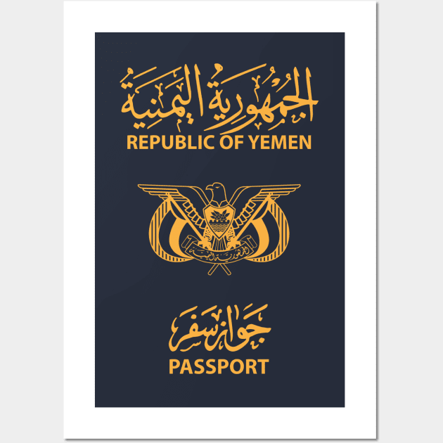 Yemen passport Wall Art by Travellers